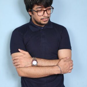 Nirixi Navy Blue Classic Polo Shirt